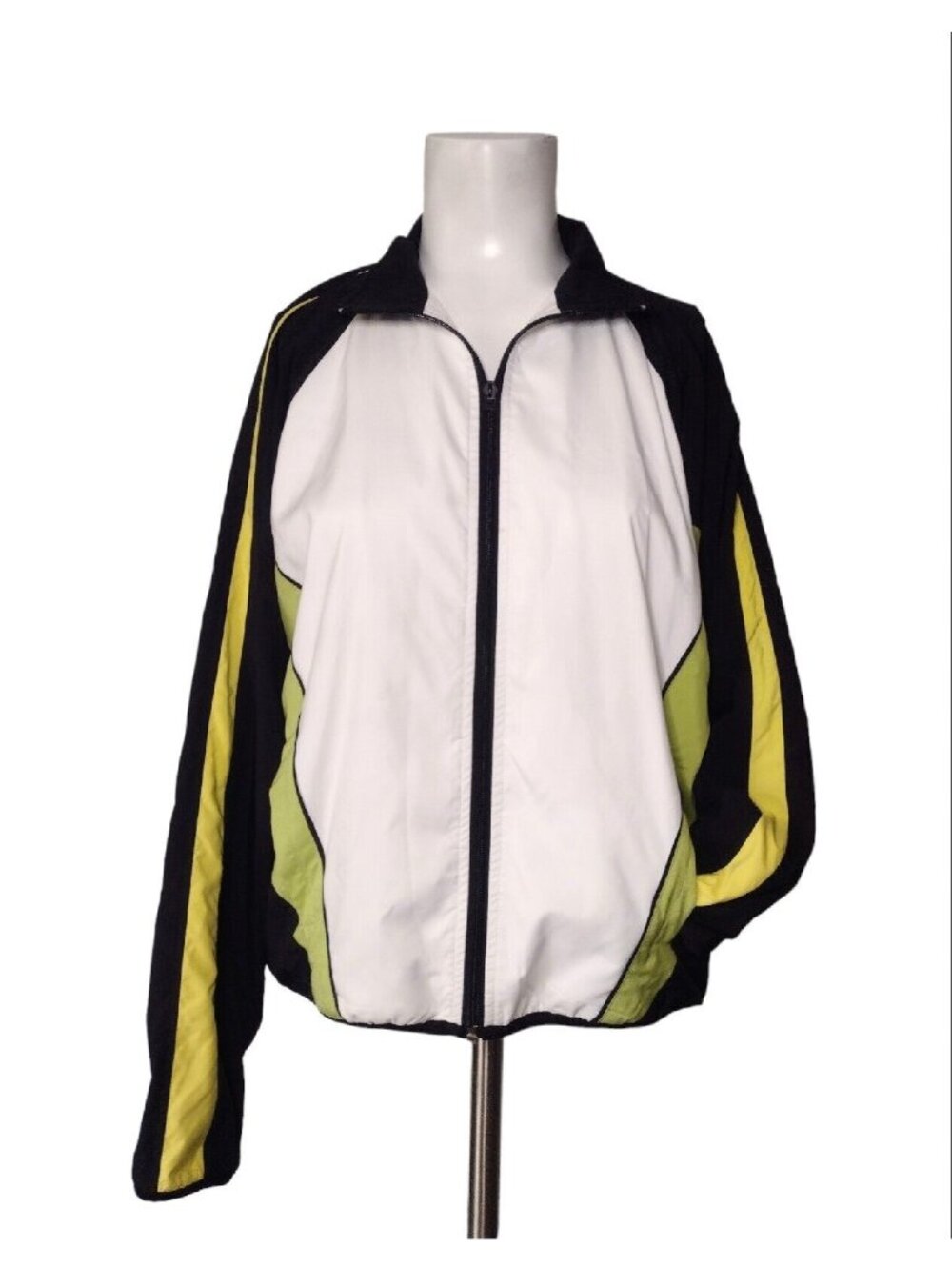 Vintage Tail Colorblock Windbreaker Womens S Full Zip Pockets Athletic READ